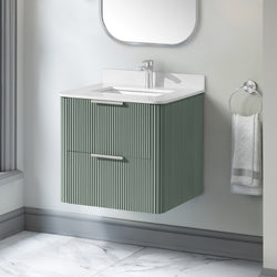 Secondary Product Image for Becca 24-in. Freestanding or Wall-Mounted Vanity in Sage Green