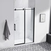 Eva Shower Door 48 In, Black