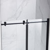 Eva Shower Door 48 In, Black