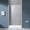 Eva Shower Door 48 In, Satin Nickel