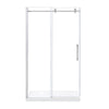 Eva Shower Door 48 In, Satin Nickel