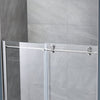 Eva Shower Door 48 In, Satin Nickel