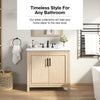 Nyall Bathroom Vanity 36 In, Pure White