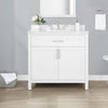 Amelia Bathroom Vanity 36 In, Pure White