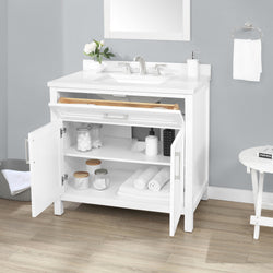 Secondary Product Image for Amelia Bathroom Vanity 36 In, Pure White