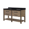 Laurie Double Bathroom Vanity 60 in, Acadia Wood