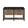 Laurie Double Bathroom Vanity 60 in, Acadia Wood